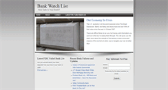 Desktop Screenshot of bankwatchlist.com
